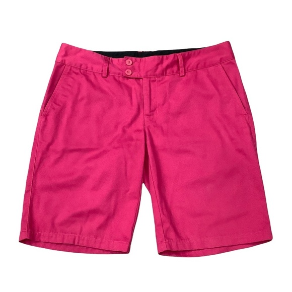 Women's Junior's North Face 7 8 M Medium Shorts Chino Khakis Pink Bermuda Twill - Picture 5 of 9